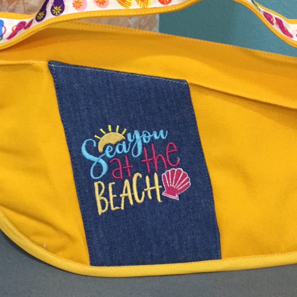 Yellow flip flop carrier
